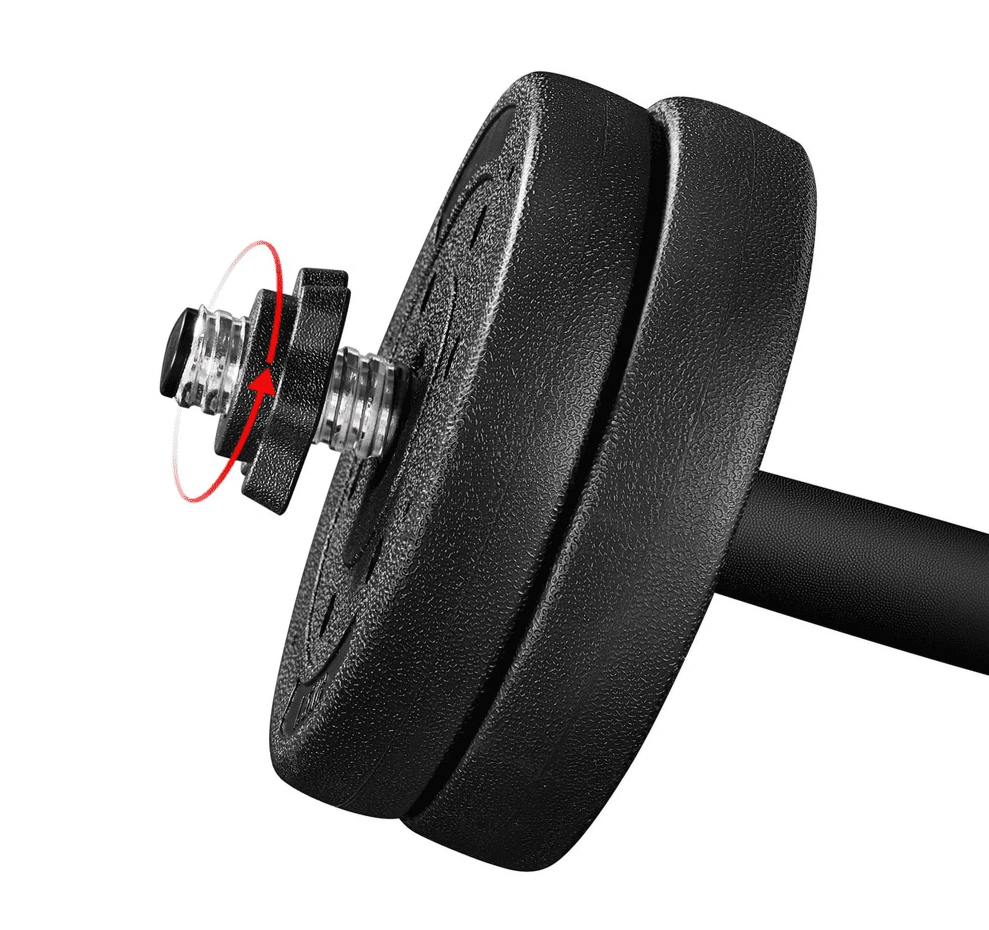 Yaheetech 66LB Adjustable Dumbbell Weight Set Home Training Dumbbell Pair Lifting Black