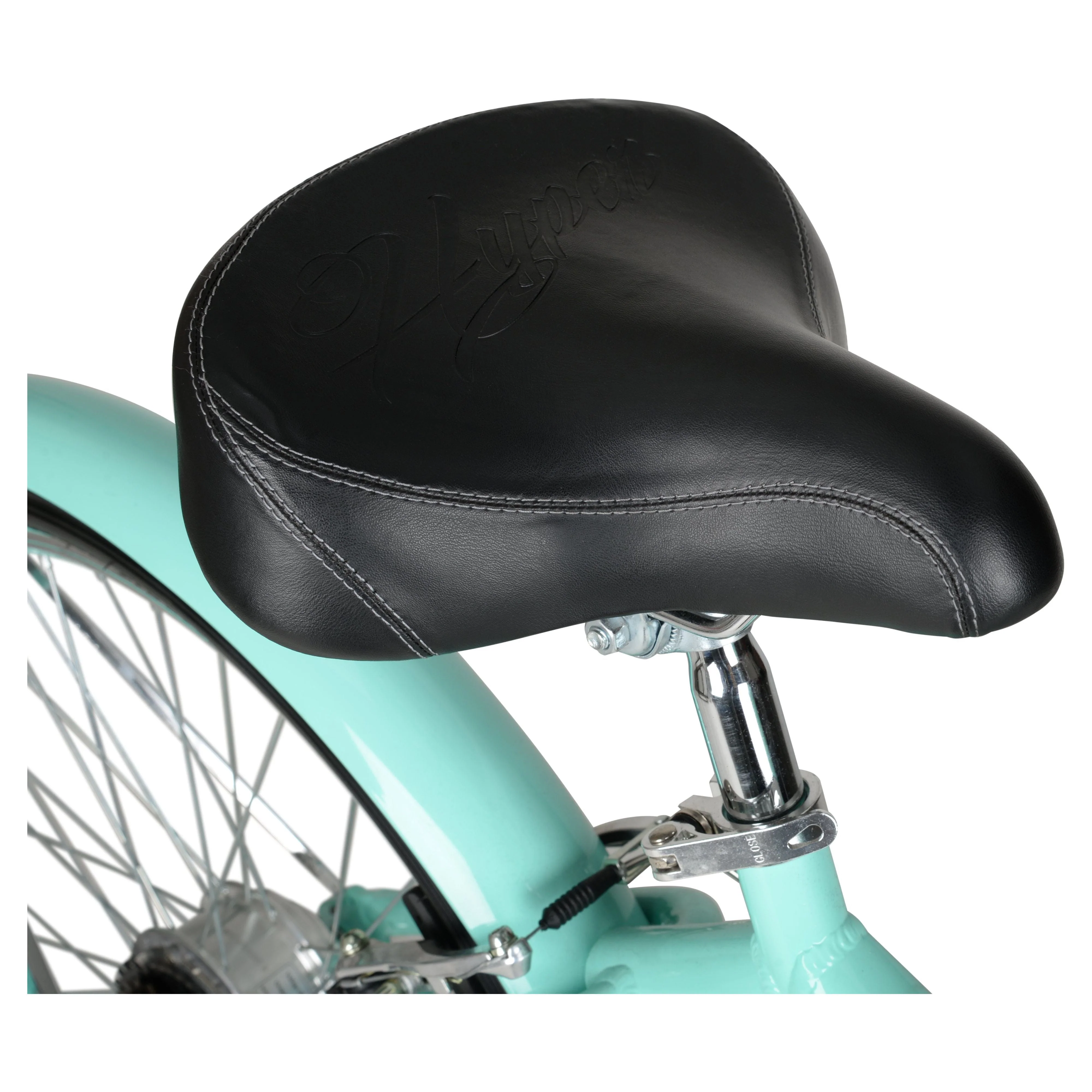 Hyper Bicycles E-Ride 26 Ladies 36V Electric Cruiser E-Bike for Adults, Pedal-Assist, 250W Motor, Turquoise
