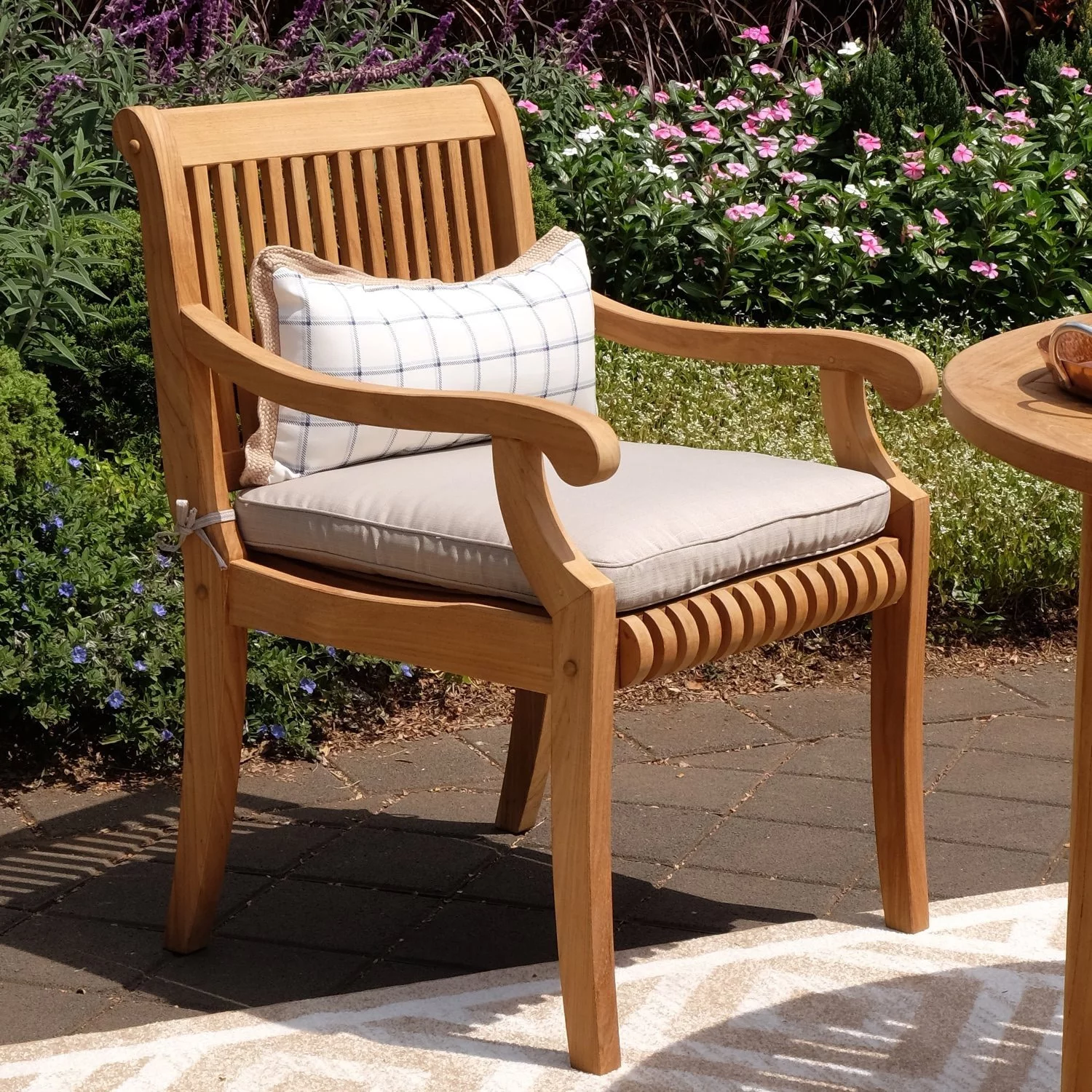 Cambridge Casual  Chara 5-piece Teak Patio Dining Set with Cushion