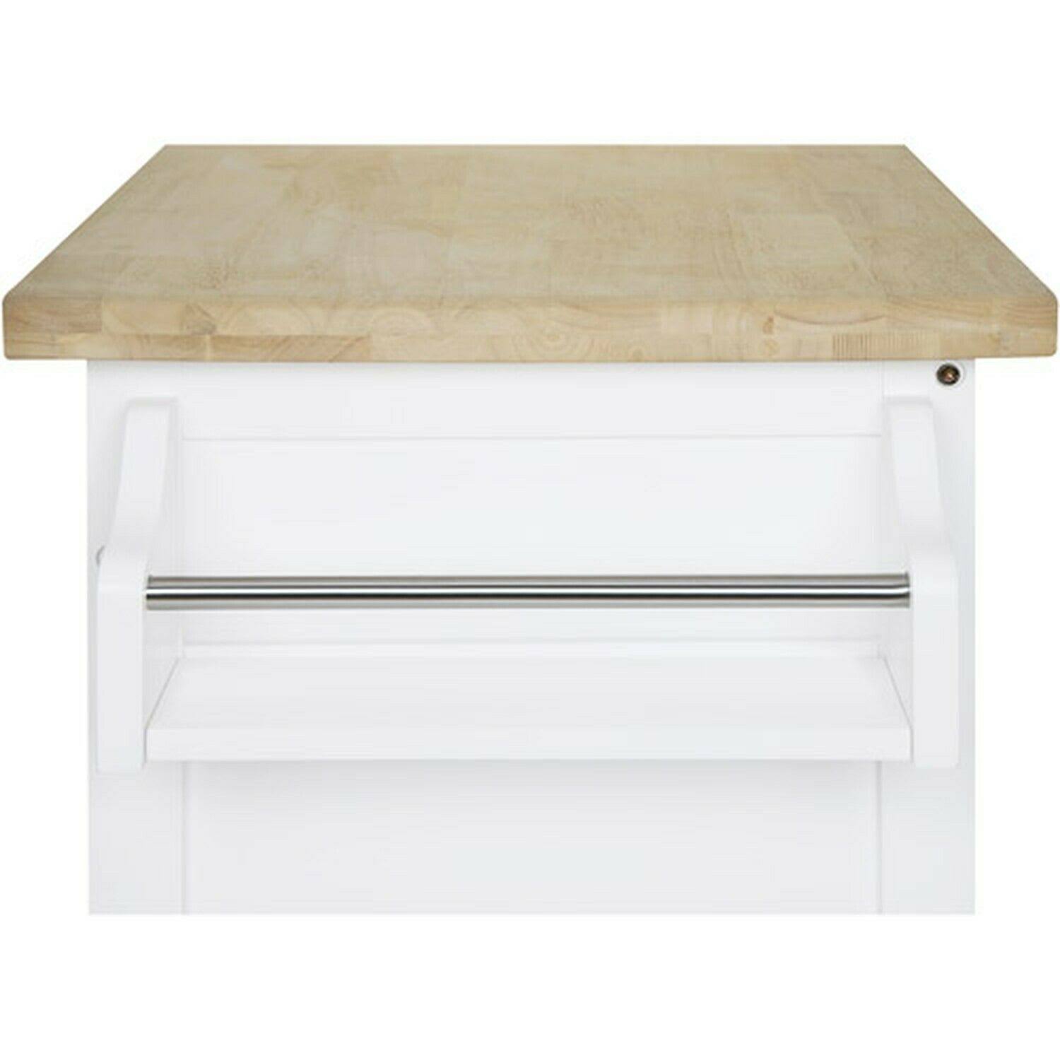 Mainstays Kitchen Island Cart, White