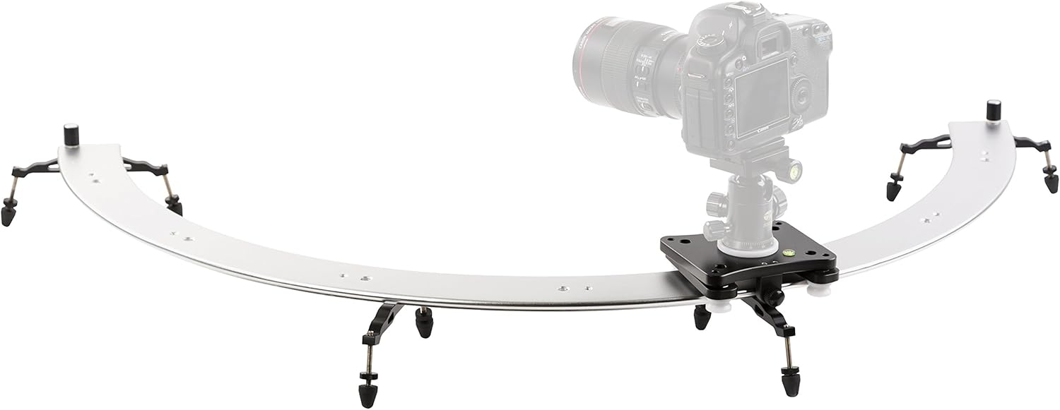 Movo Photo CTS500-II Panoramic 180° Circular Camera Sliding Track System with Roller Bearing Sliding Platform