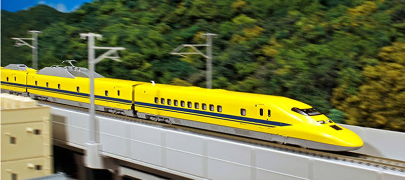 Kato 10-897 N Gauge 923 Type Doctor Yellow 3000 Series Add-On 4-Car Set Train