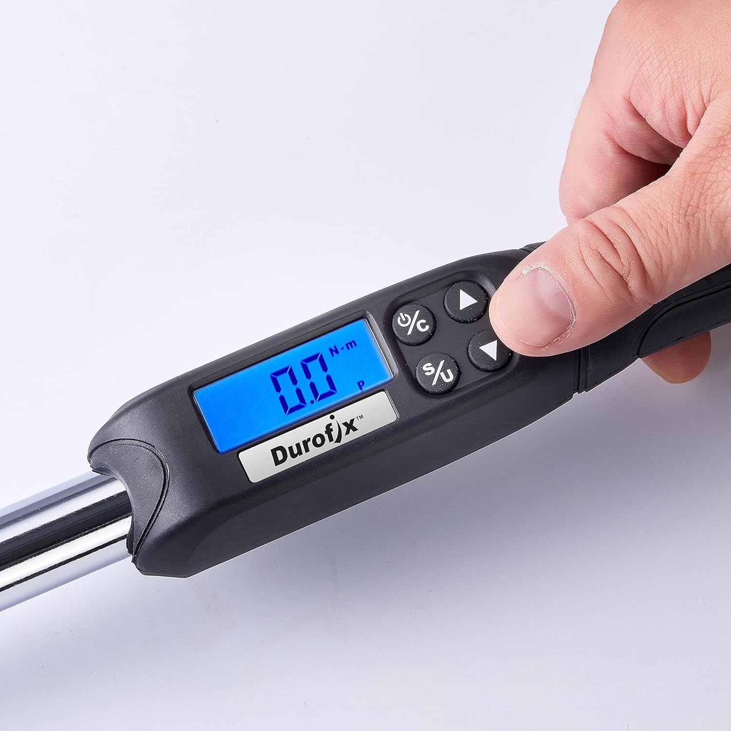 Durofix RM607-4S 1/2” (14.8 to 147.5 ft-lbs.) Digital Torque Wrench with Buzzer and LED Flash Notification – ISO 6789 Standards with Certificate of Calibration