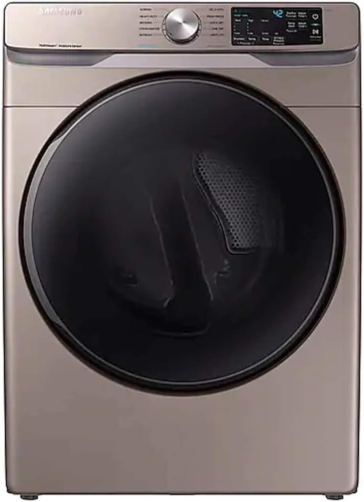 SAMSUNG DVE45R6100C 7.5 cu. ft. Electric Dryer with Steam Sanitize+ in Champagne