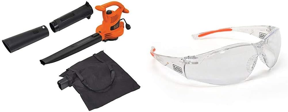 BLACK+DECKER 3-in-1 Electric Leaf Blower, Leaf Vacuum, Mulcher, 12-Amp (BV3100) Pack of 2