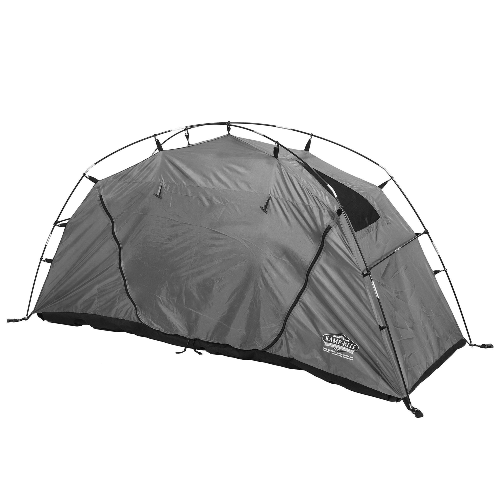 Kamp Rite CtC XL Compact Light Collapsible Backpacking Camping Tent Cot Gray