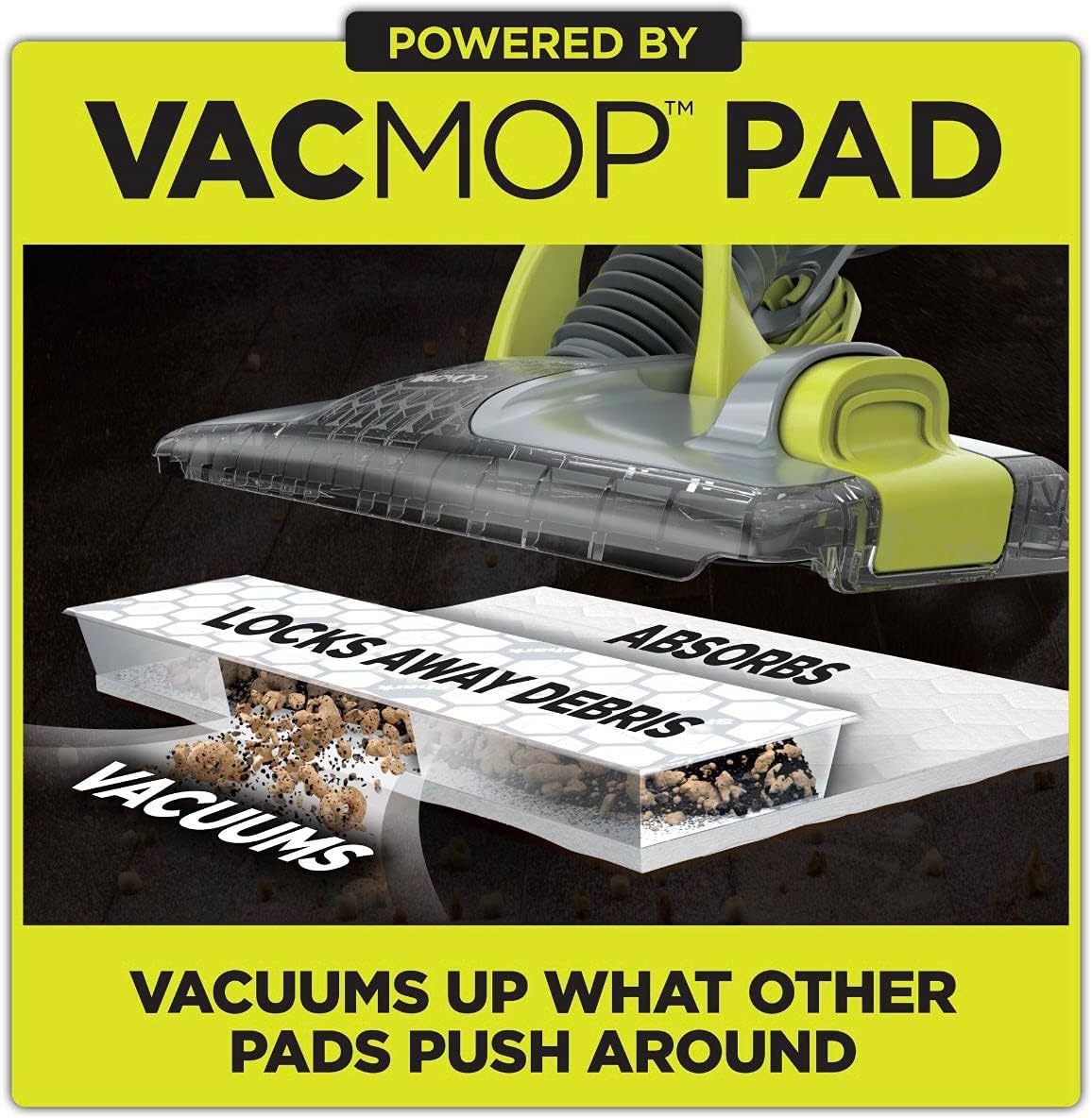 Shark VACMOP Cordless Hard Floor Vacuum Mop with Disposable VACMOP Pad, VM200