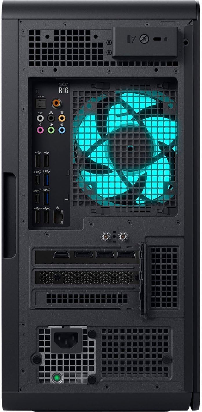 Alienware Aurora R16 Gaming Desktop PC - Intel Core i7-13700K 16-Core up to 5.40 GHz, 32GB RAM, 1TB NVMe SSD + 16TB HDD, GeForce RTX 4080 16GB GDDR6X, Windows 11 Pro, Liquid Cooling, Basalt Black