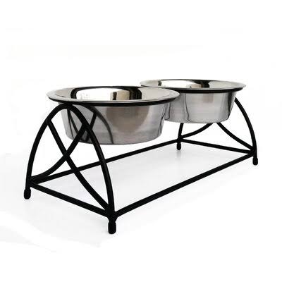Elevated Feeder Pets Stop Capacity: Medium (2 Qt.)
