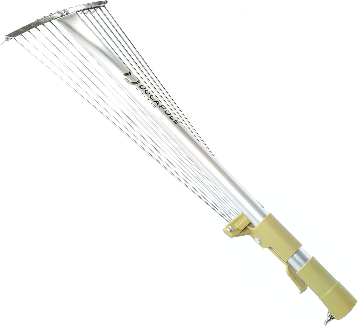 DOCAZOO - DocaPole Roof and Yard Rake Extension Pole - Adjustable, Telescopic, Clean Leaves, Sticks and Debris - 6 to 24 foot