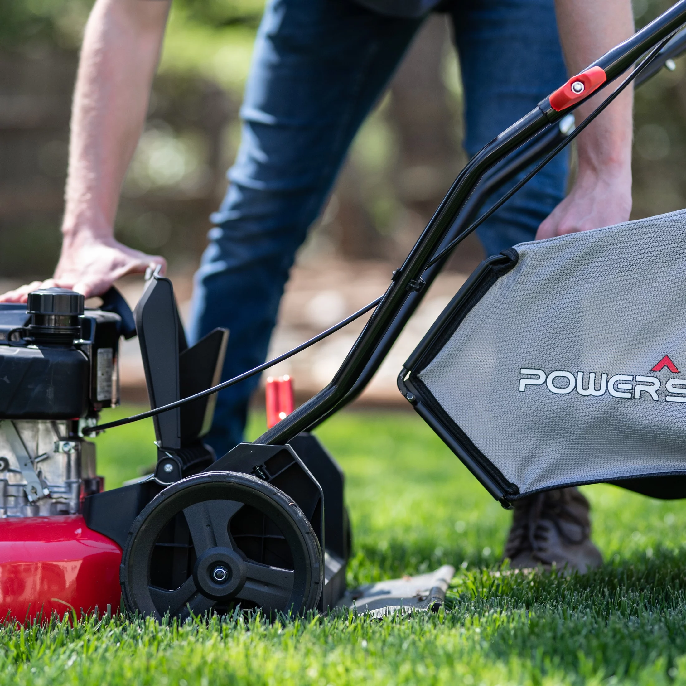 PowerSmart DB8617P 17 in. 3-in-1 Gas Push Lawn Mower