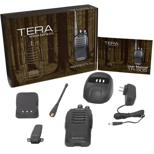 Tera TR-505 Dual-Band 16 Channel Murs NOAA Gmrs Handheld Emergency Two-Way Radio