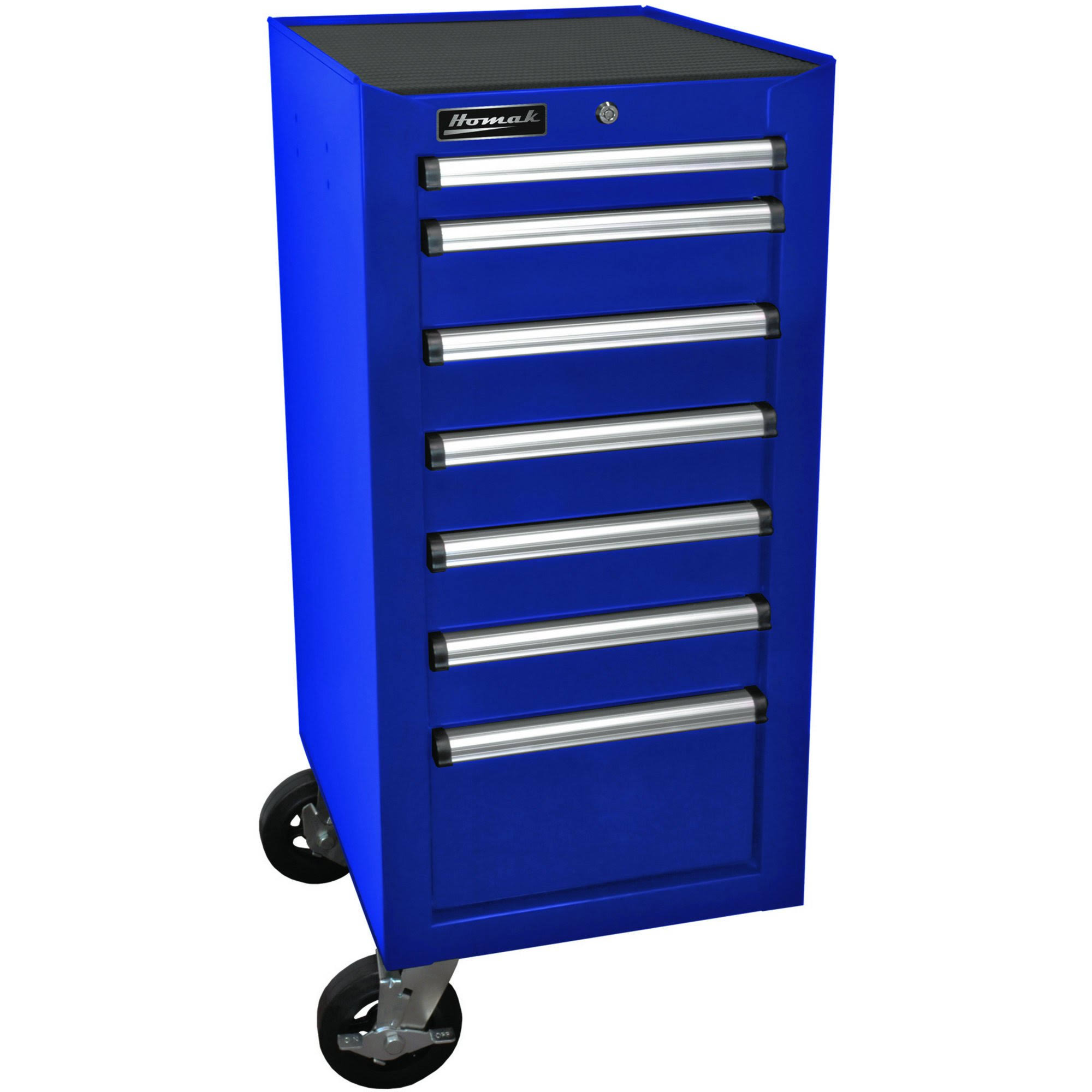 Homak BL08018070 18 in. H2Pro Series 7 Drawer Side Cabinet (Blue)