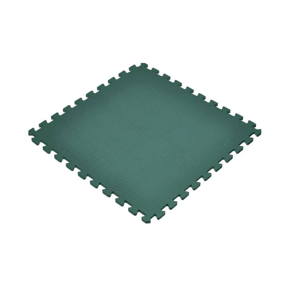 Norsk Dark Green 24 in. x 24 in. Eva Foam Non-Toxic Solid Color Interlocking Tile (24-Tile)