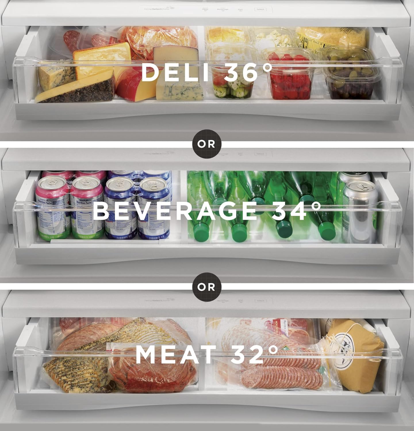 GE PROFILE PYE22KYNFS 36" Counter-Depth Bottom Freezer with French Door Twin Chill Evaporator Quick Space Shelf and LED Lighting in Fingerprint Resistant Stainless Steel