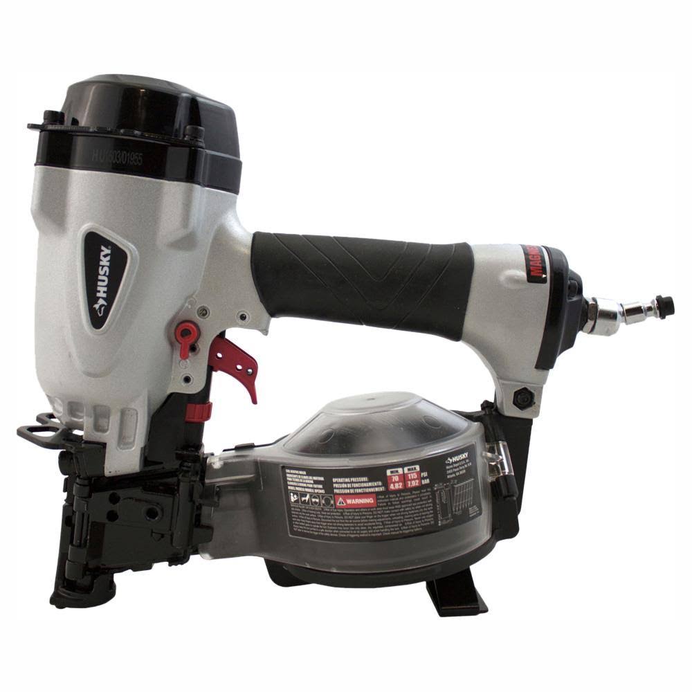 Husky Pneumatic 15 Degree Coil Roofing Nailer