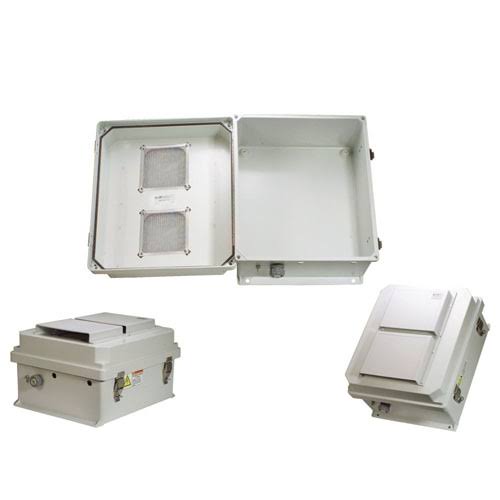 L-Com / Infinite Electronics - NB141207-03V - 14x12x7 inch Weatherproof NEMA 3R Vented Enclosure Only