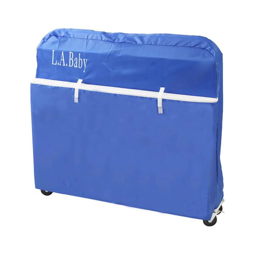 LA BABY Mini/Portable/Compact Crib, Pewter
