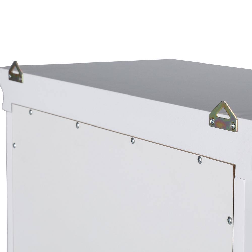 Home Decorators Collection Hampton Harbor 15 in. W x 10 in. D x 67-1/2 in. H Linen Cabinet in White 3987010410