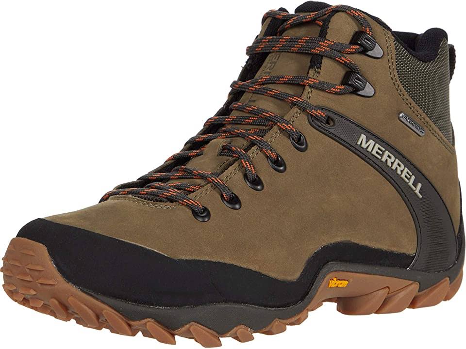 Merrell Men&s Chameleon 8 Leather Mid Waterproof, Size: 9.5, Olive