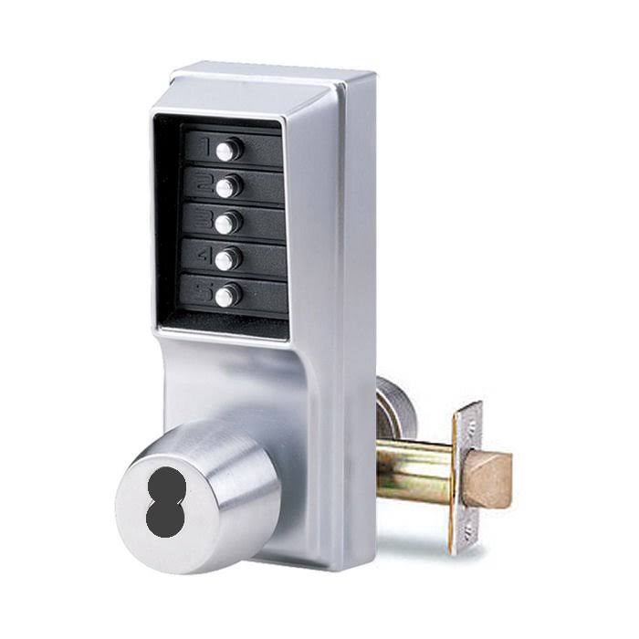 Simplex 1021 5-Button Combination Cipher Lock Less Core Satin Chrome Best IC Prep