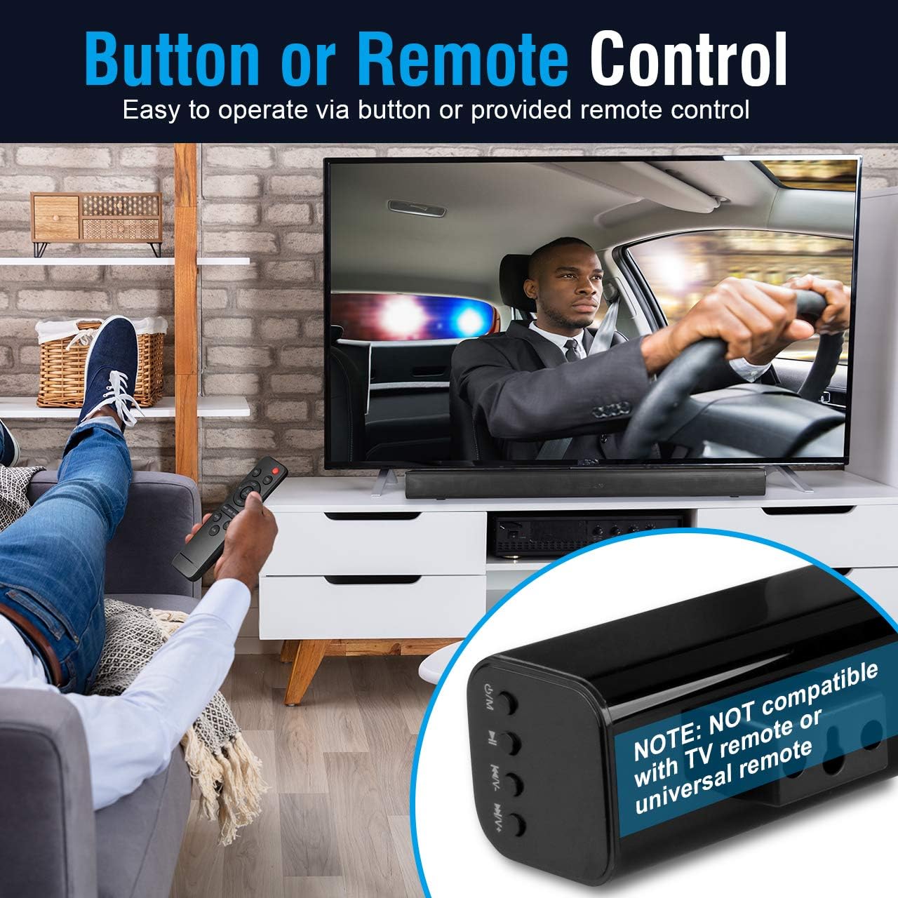 Soundbar, Infurture B1 29-Inch TV Sound Bar with Subwoofer,Wired & Wireless Bluetooth 5.0 3D Surround Speakers,Optical/AUX/RCA/USB/HDMI Connection,Wall Mountable, Remote Contro Home Theater, Gaming