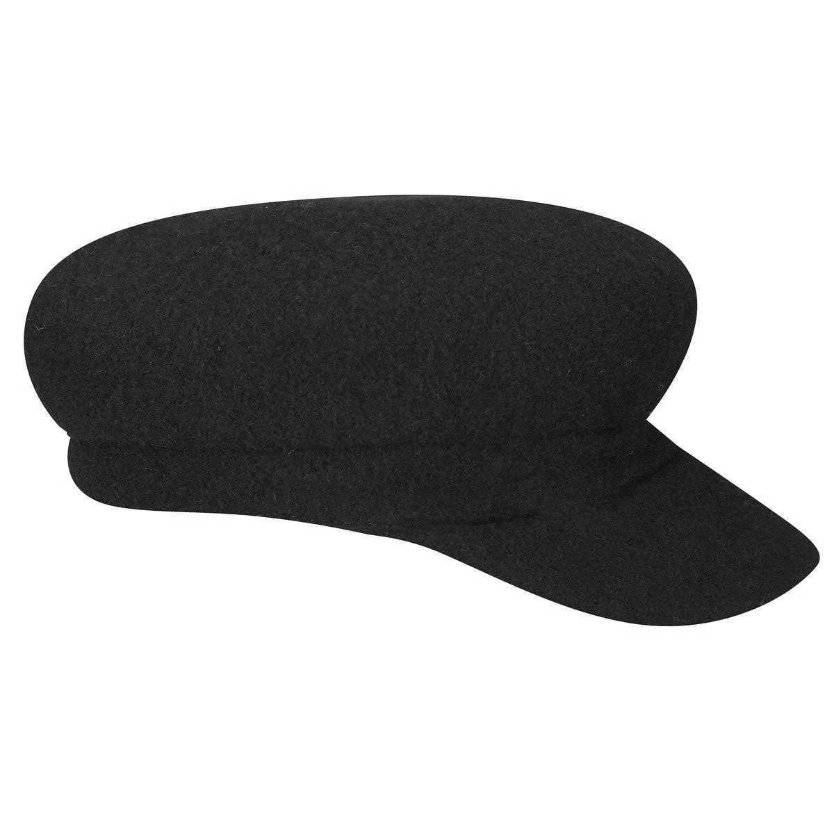 Kangol Enfield Wool Fiddler Cap: Size: S Black