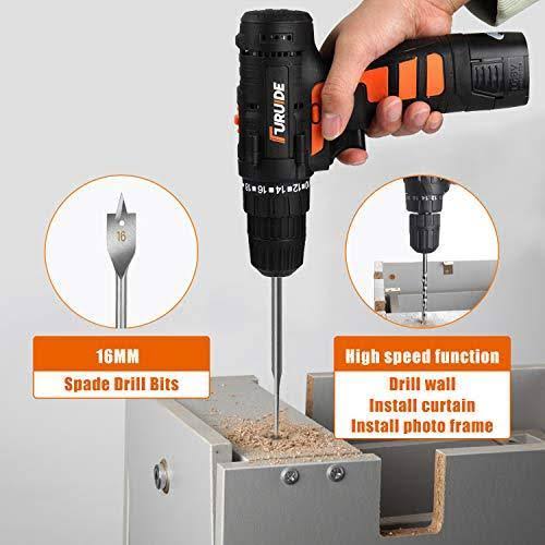 jar-owl Tool Kits 16.8V Cordless Drill Lithium Lon with 91 Piece Tool Set Combination Package and Plastic Toolbox Storage Case
