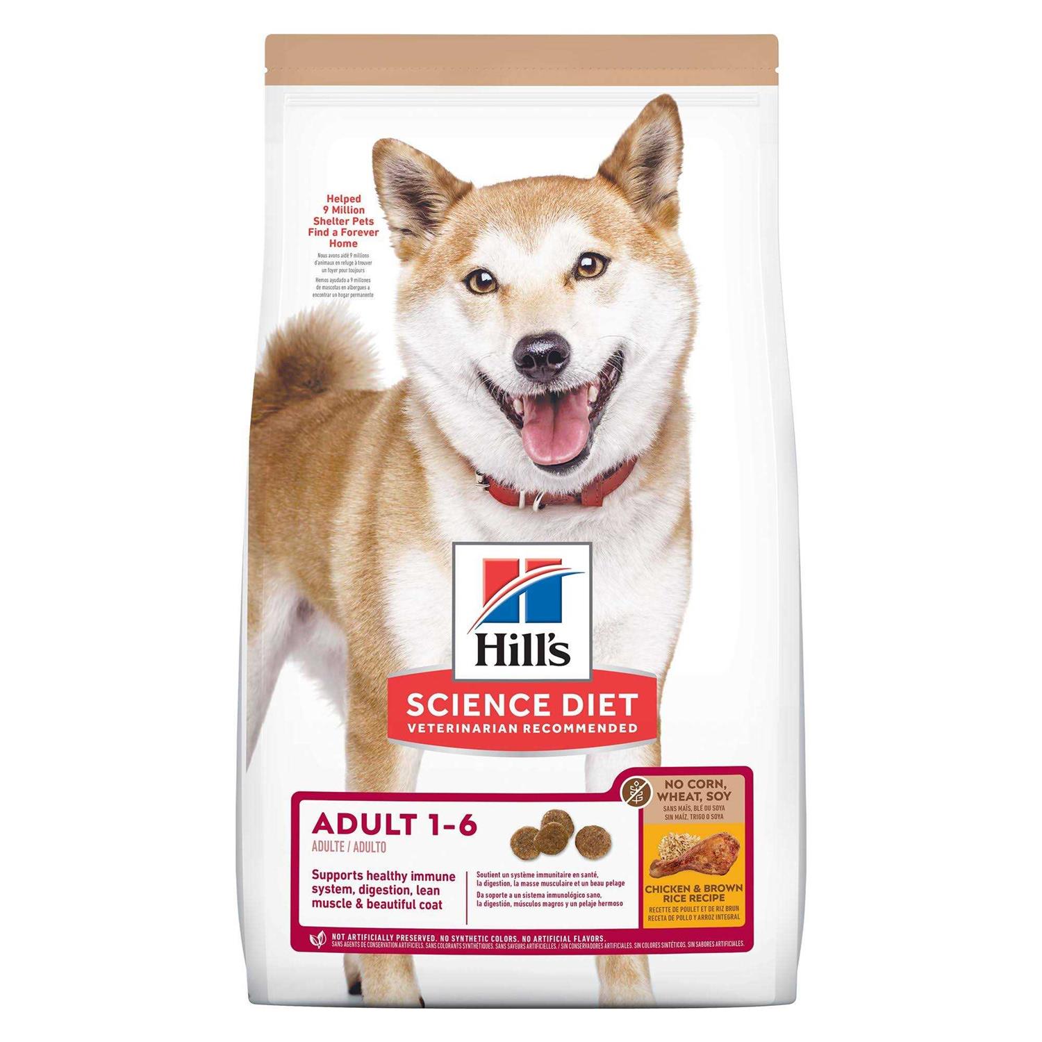 Hill's Science Diet Adult No Corn, Wheat or Soy Chicken Dry Dog Food - Pet Supplies online store