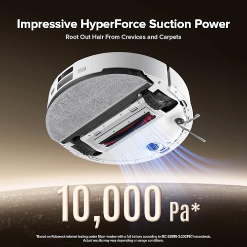 roborock Q8 Max Robot Vacuum and Mop Cleaner, DuoRoller Brush, 5500Pa Strong Suction, Lidar Navigation, Obstacle Avoidance, Multi-Level Mapping, Perfect for Pet Hair