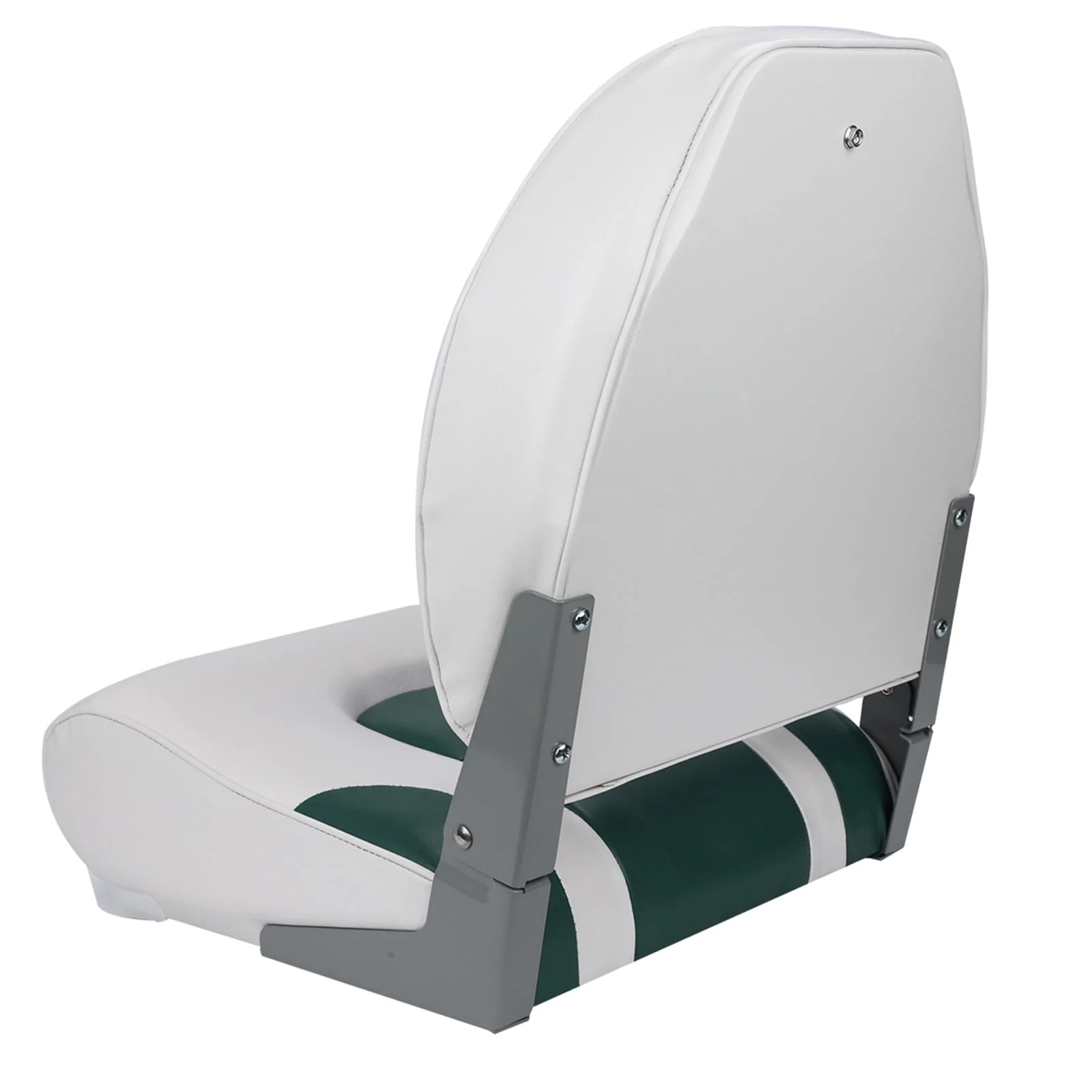 NORTHCAPTAIN S1 Pro Premium High Back Folding Boat Seat,Stainless Steel Screws Included,Charcoal/Black(2 Seats)