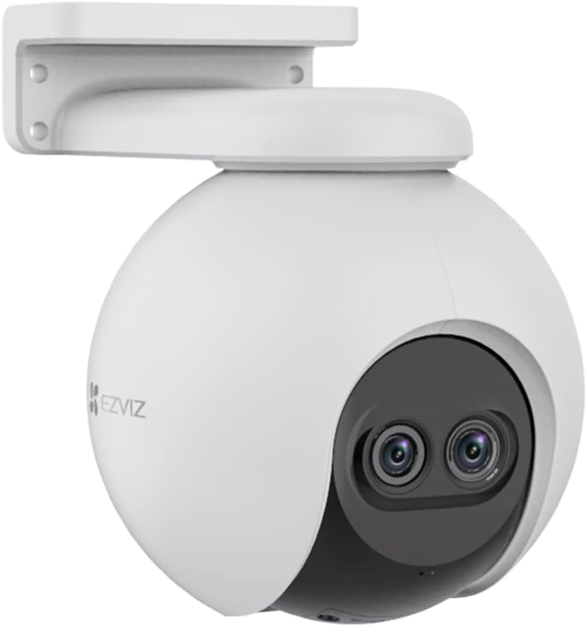 EZVIZ Outdoor Security Camera Dual Lens 1080P, Excellent Color Night Vision, Active Light & Siren Alarm with PIR Motion Detection, Weather Proof, Two-way Talk, the First Dual Lens Security Camera(C3X)
