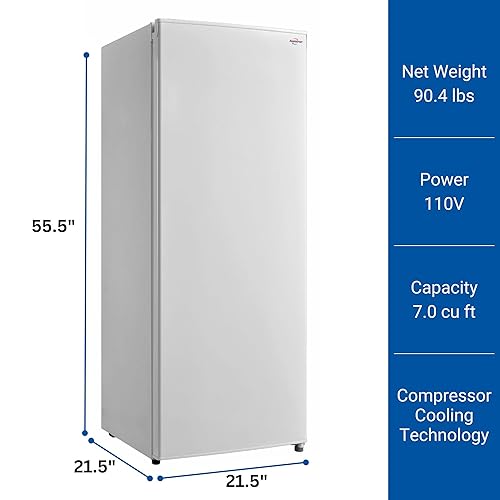 Koolatron Compact Upright Freezer, White