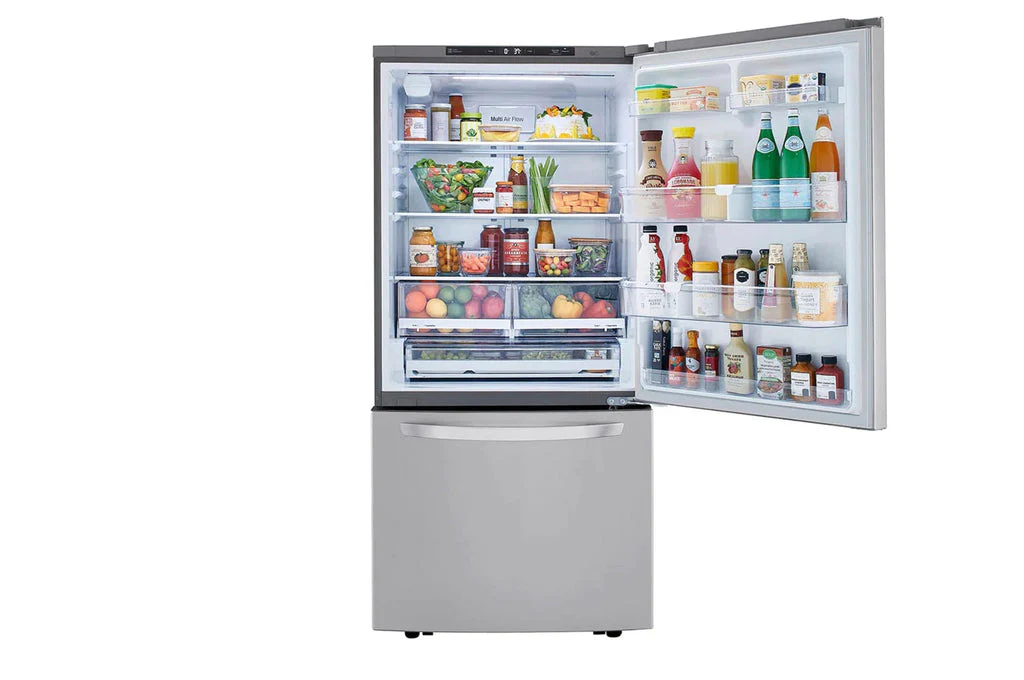 LG 33 IN. 26 CU. FT. SMUDGE-RESISTANT STAINLESS STEEL TWO-DOOR BOTTOM FREEZER DRAWER REFRIGERATOR WI