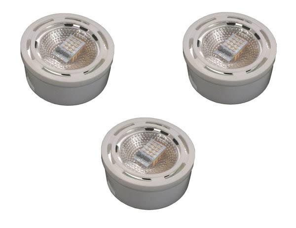 12V LED Under Cabinet 3 Puck Light Kit - CPKLED CPKLED1
