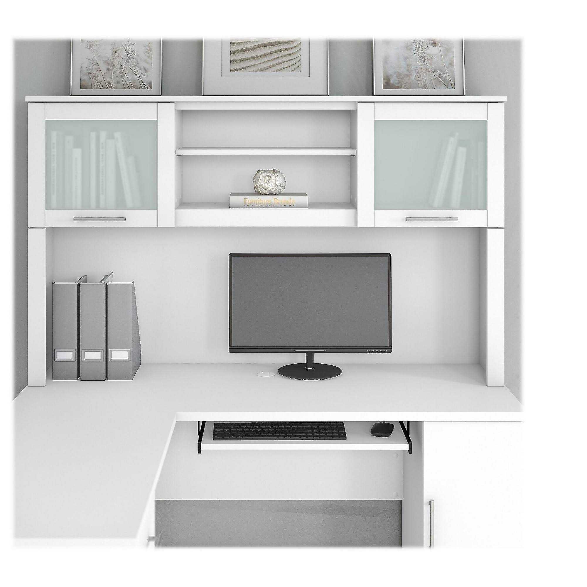 Bush Furniture Somerset - Desk hutch - white