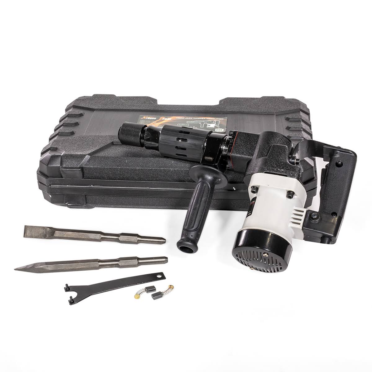 XtremepowerUS Demolition Hammer Jack Hammer 1000W Concrete Breaker with Case