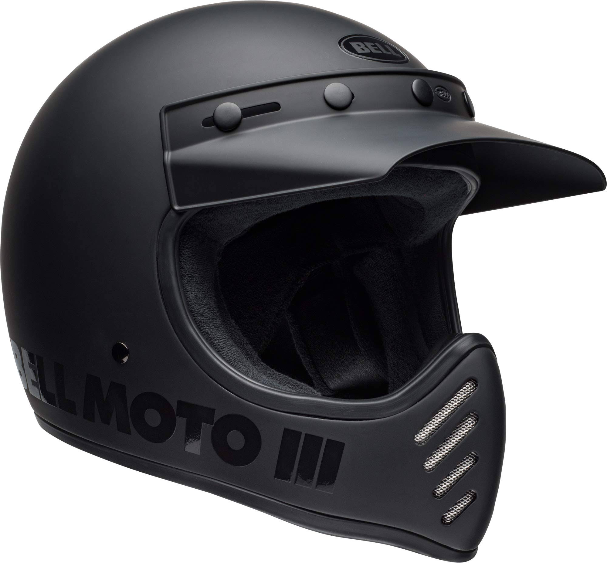 Bell Moto-3 Helmet (Matte/Gloss Blackout - Medium)
