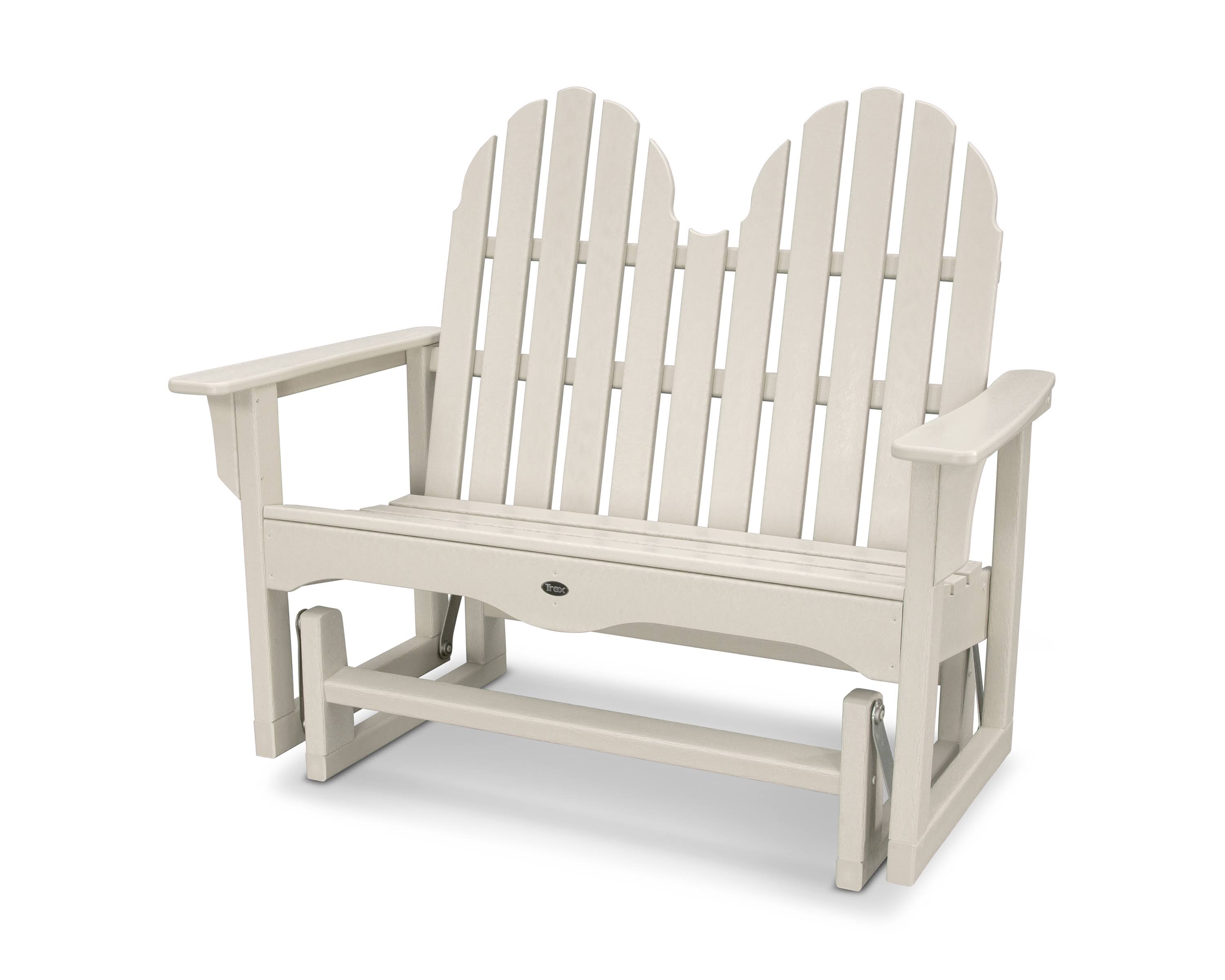 Trex Outdoor Furniture Cape Cod Adirondack 48x22 Glider - Sand Castle