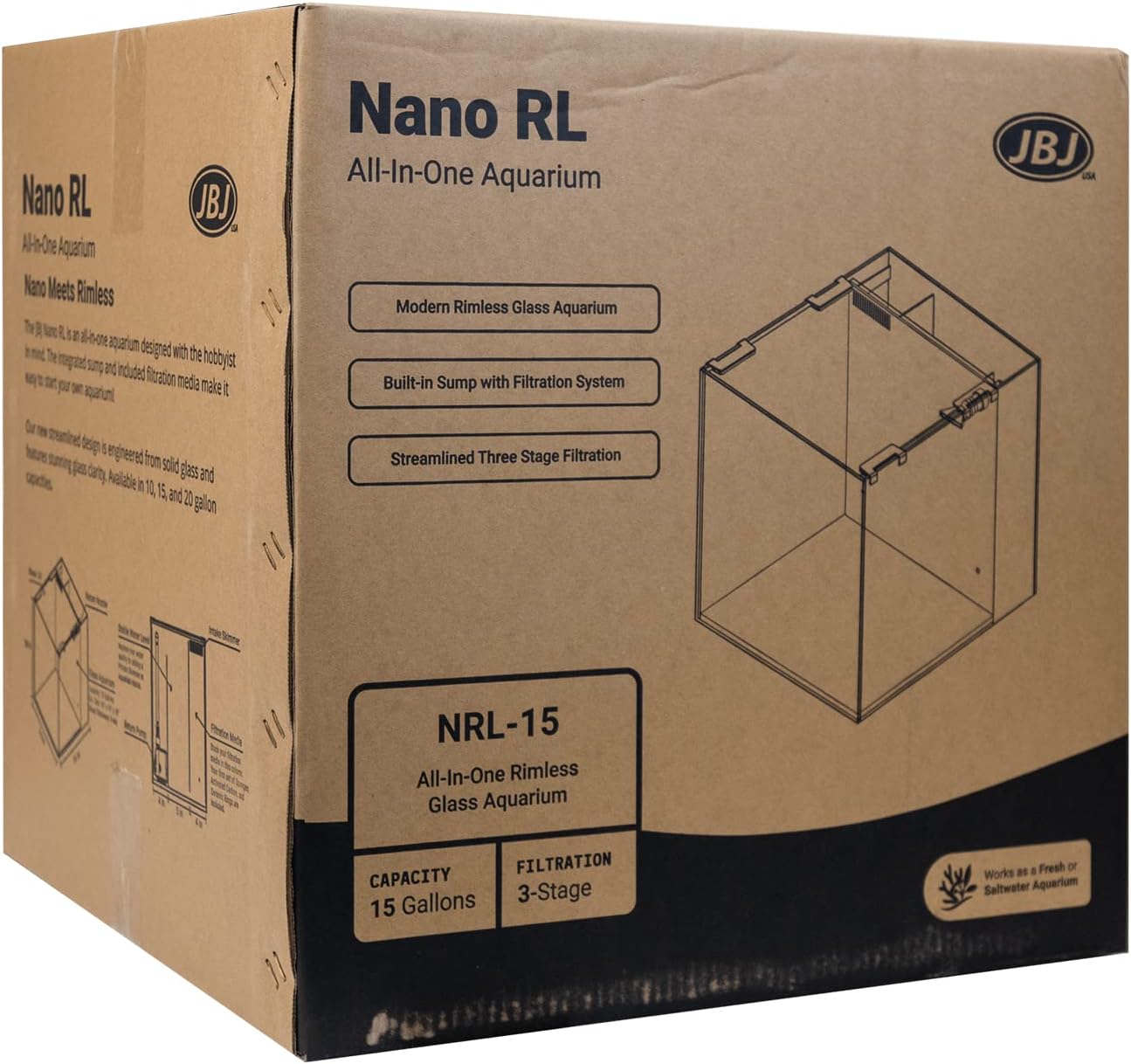 Nano Rimless - 15-Gallon // All-in-One Aquarium