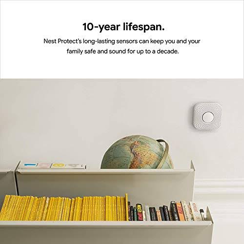 Nest Protect Smoke and Co Alarm Battery 3-Pack White Pack of 2 (S3006WBUS)