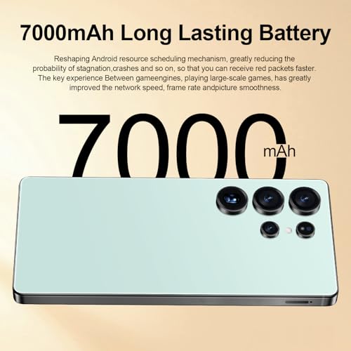 I25 Ultra Unlocked Android Phone 6.99" AMOLED 7000mAh Long-Lasting | Snapdragon 8 Gen3 | 8GB RAM+256GB | 68MP+108MP Pro Camera | Face Unlock + Stylus | Android 14 System (Blue)