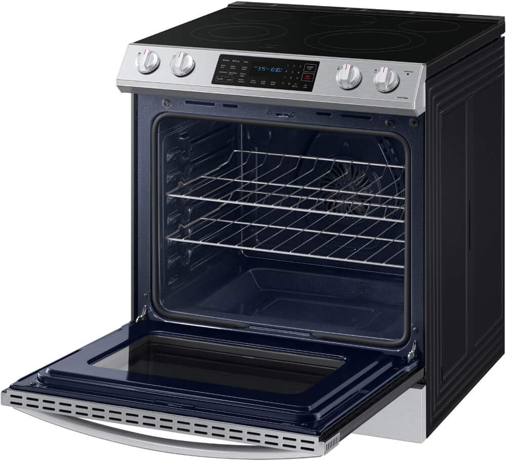SAMSUNG NE63T8311SS 6.3 cu ft. Smart Slide-in Electric Range with Convection in Stainless Steel