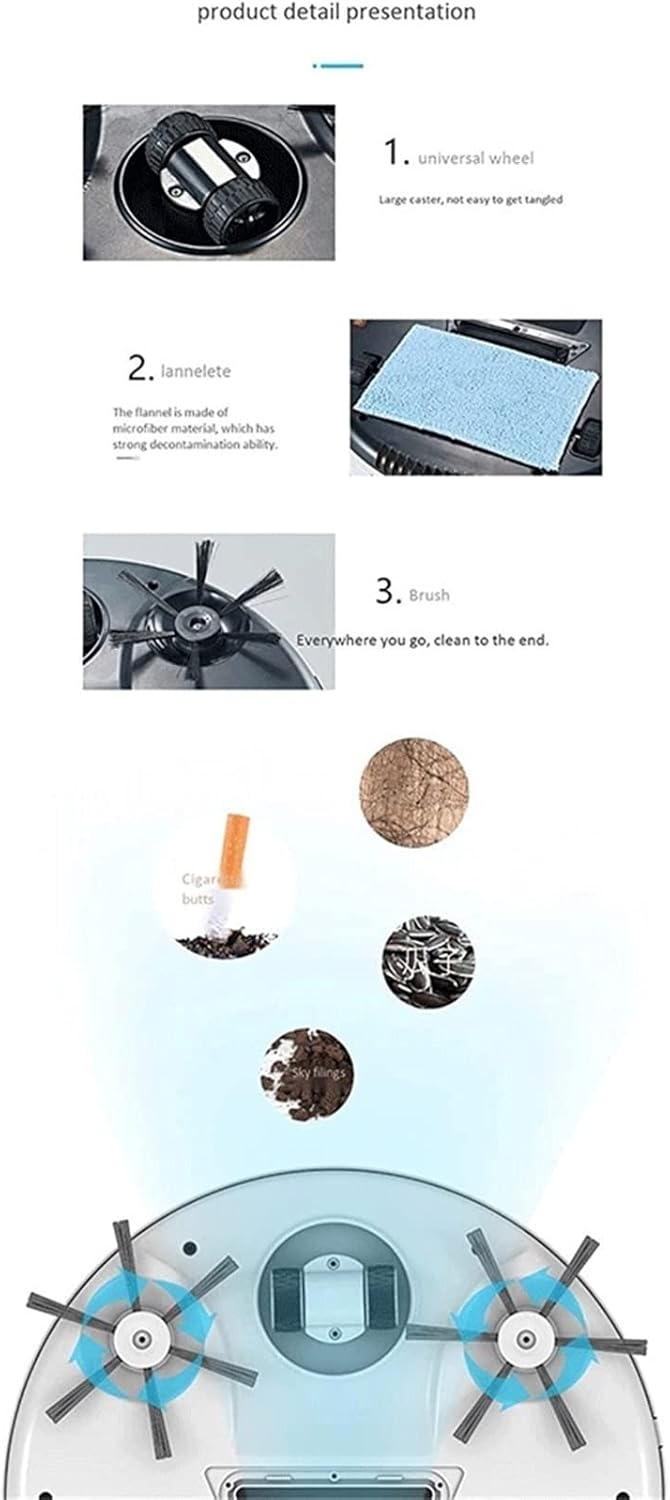 Robot Vacuum Cleaner High Suction, Auto Self-Charging Robotic Vacuum Cleaner, Works On Hard Floor & Low Pile Carpet, Pet Hair