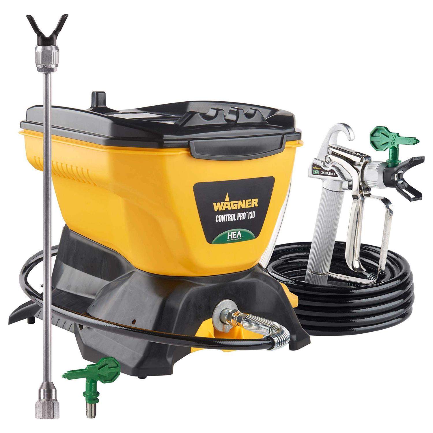 Wagner Spraytech 2422951 Control Pro 130 Paint Sprayer Kit High Efficiency Airless Sprayer with Low Overspray &amp; 12 Extension - Shop Hardware Tools Online Store