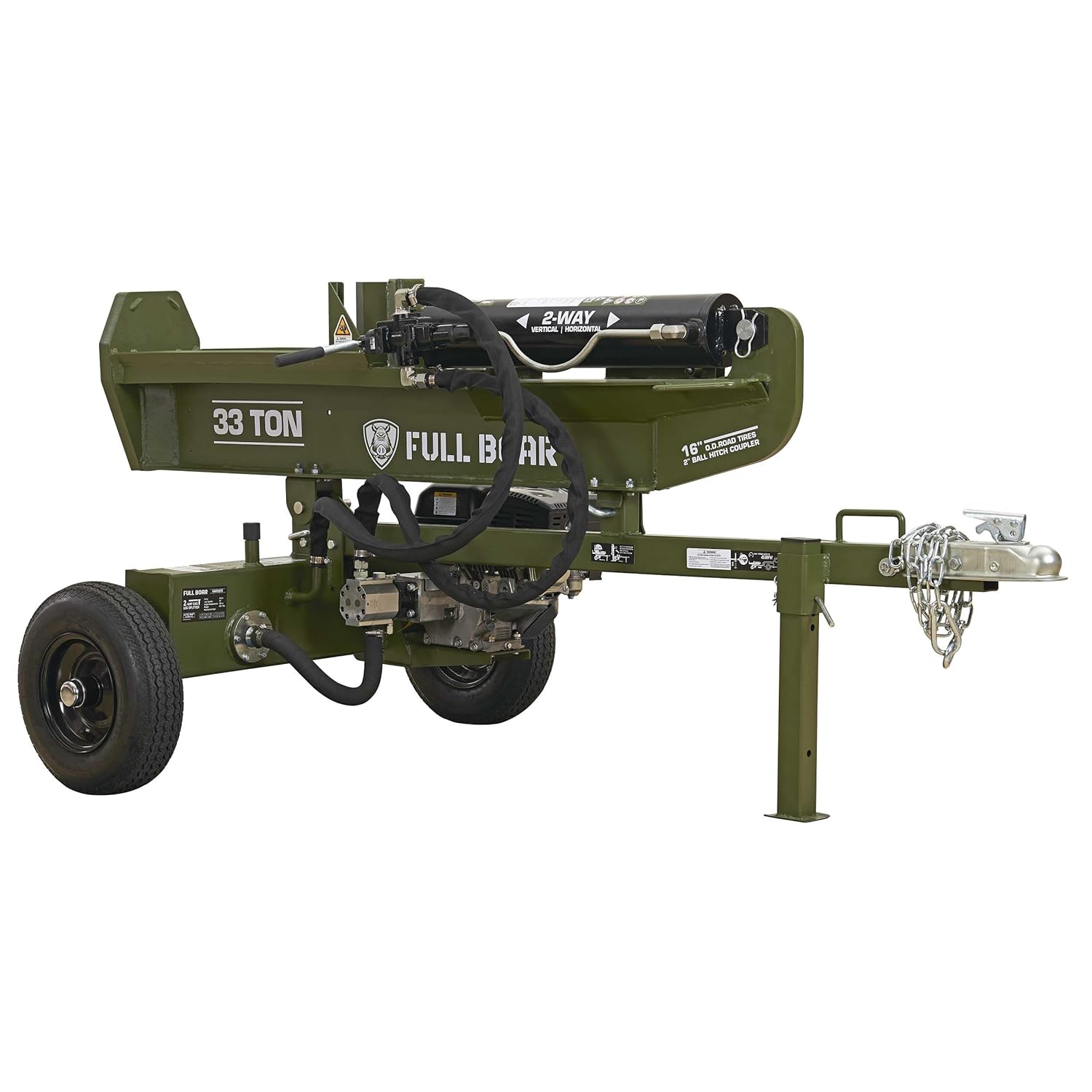 33 Ton Log Splitter-Full Boar Engine 236cc (49 State)