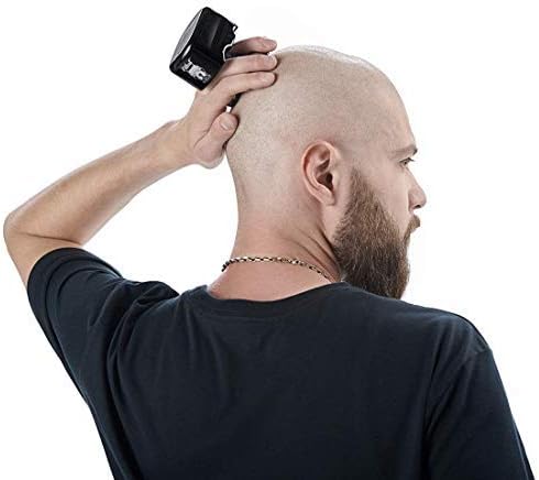 Skull Shaver Pitbull Gold PRO Head Shaver for Men,Wet/Dry 4 Razor Hair Trimmer with US USB Adapter & Charging Cable,4D Rechargeable Rotary Shaver with Lithium-Ion Battery, Water Resistant Grooming Kit