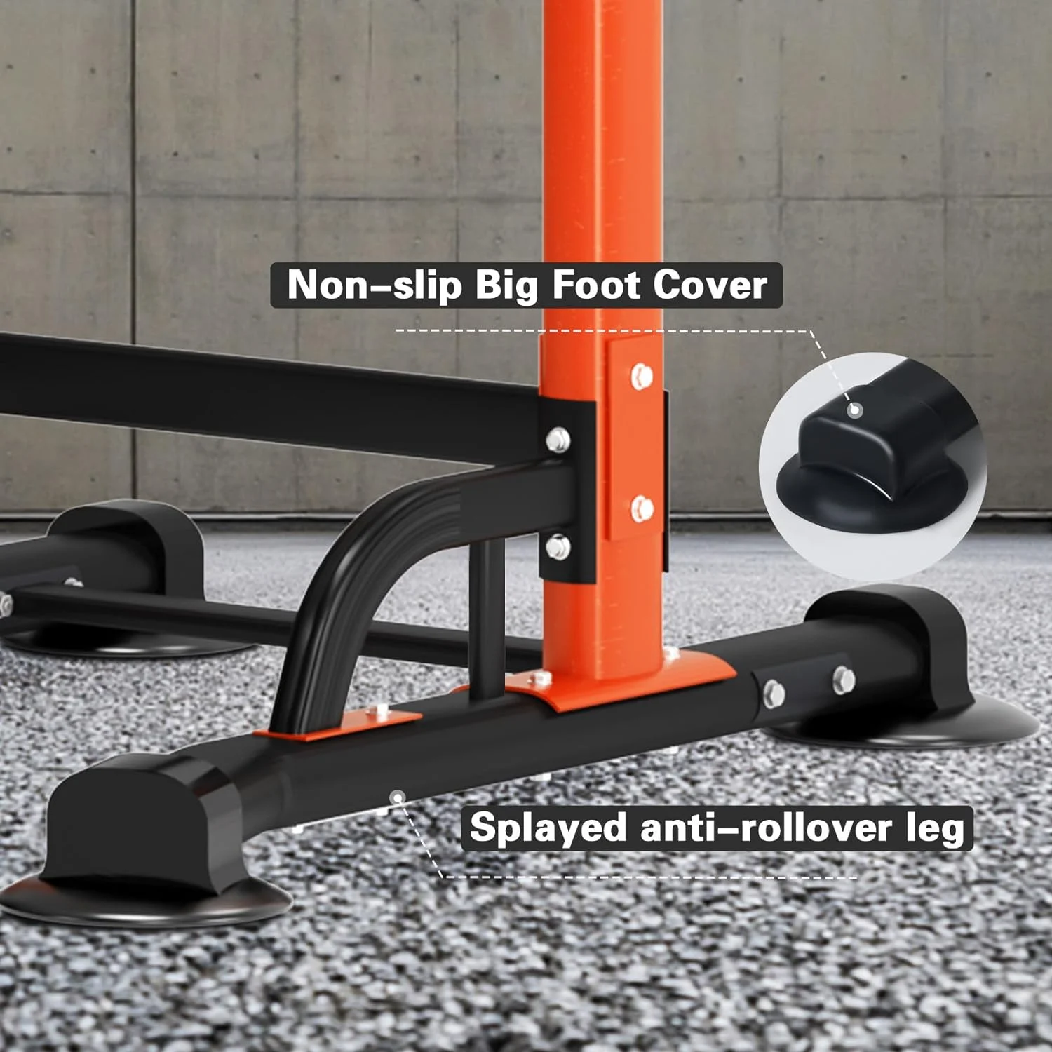 SOGES Height Adjustable Power Tower Dip Stands Pull up Bar Strength Training for Home Gym Black