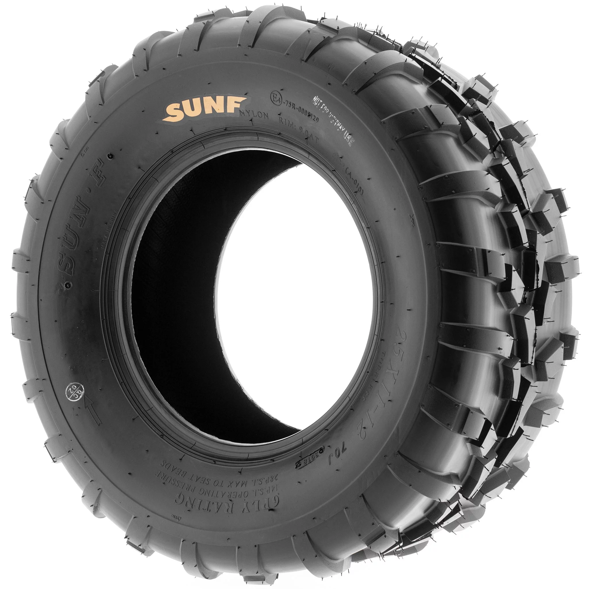 SunF All Trail ATV UTV Tires 25x11-10 6 PR A010 (Pair of 2)