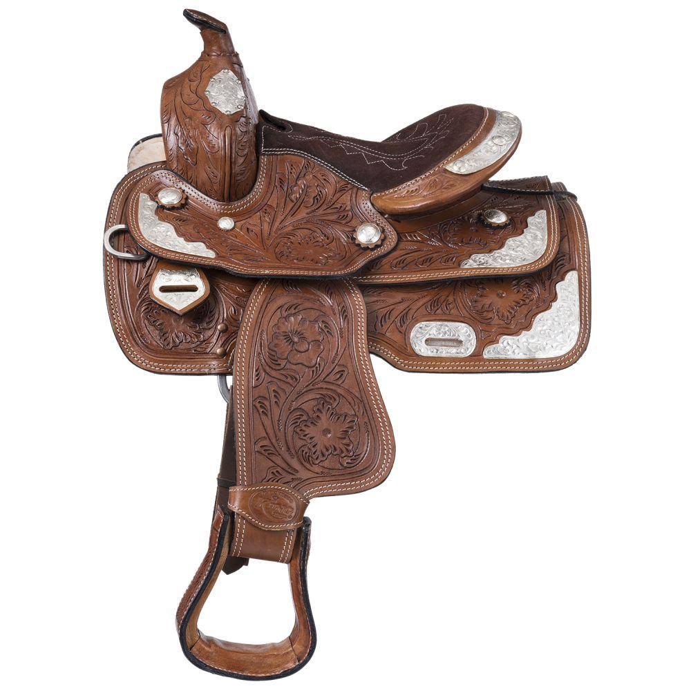 Tough-1 Western Saddle Pony Mccoy Trail Silver Accents 10x22 KS2640